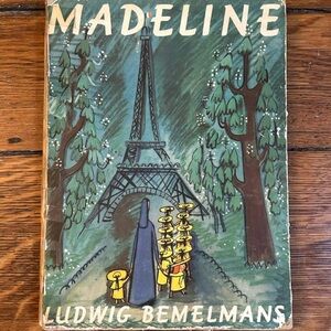 Madeline by Ludwig Bemelmans — Illustrated Hardcover (Green/Blue Cover)